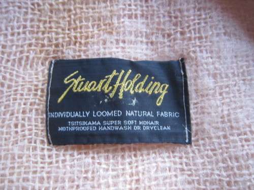 STUNNING STUART HOLDING S A SUPER SOFT MOHAIR THROW  ITEM NO 2020