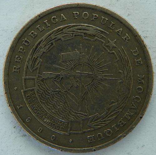 Low Mintage Mozambique 10 Meticais 1980