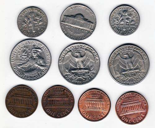 USA 10 Mixed Coins Set