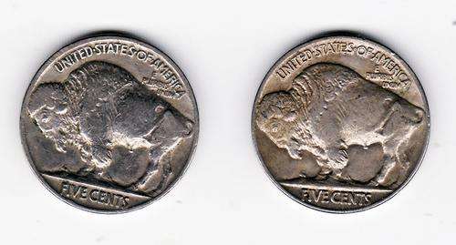 USA 1928 and 1936 Buffalo Nickels