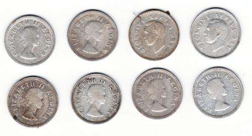 SAU 1951 to 1959 3 Pence Excludes 1957