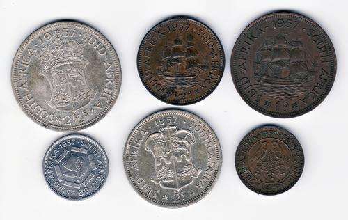 SAU 1957 Mixed Set Coins