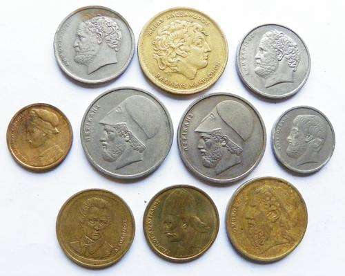 Greece 10 Mixed Coins