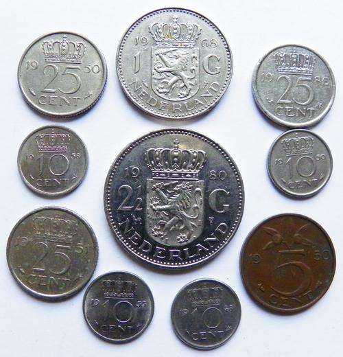Netherlands 10 Mixed Coins