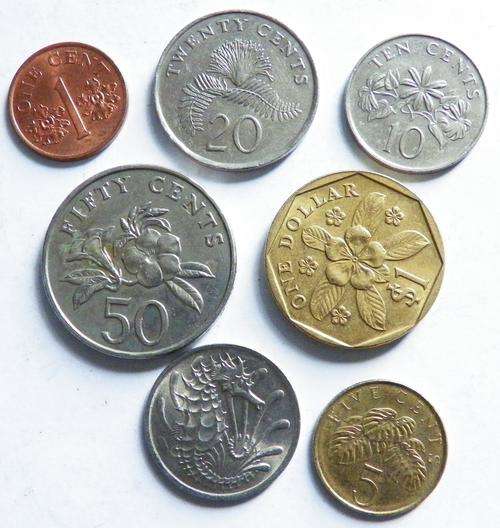 Singapore 7 Mixed Coins