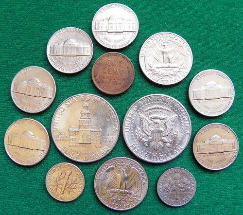 USA 13 Mixed Coins
