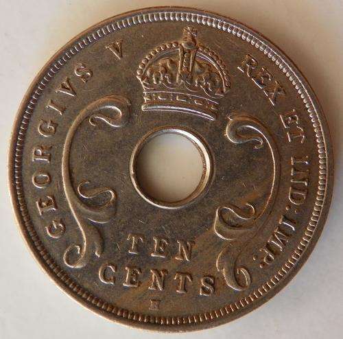 Nice East Africa and Uganda Protect 1911H 10 Cent CV R50 in VF
