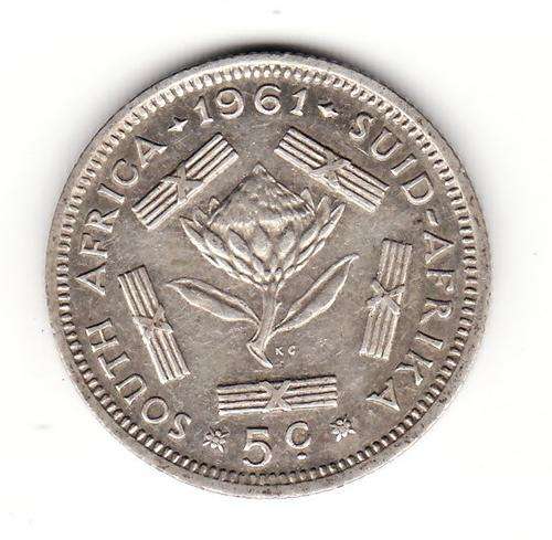 RSA First Decimal 1961 5 Cent