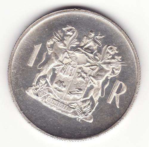 RSA 1969 South Africa 1 Rand .80 Silver