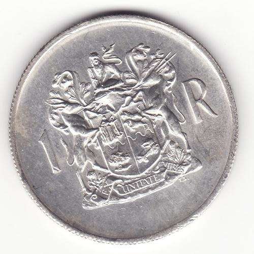 RSA 1969 Suid Afrika 1 Rand .80 Silver