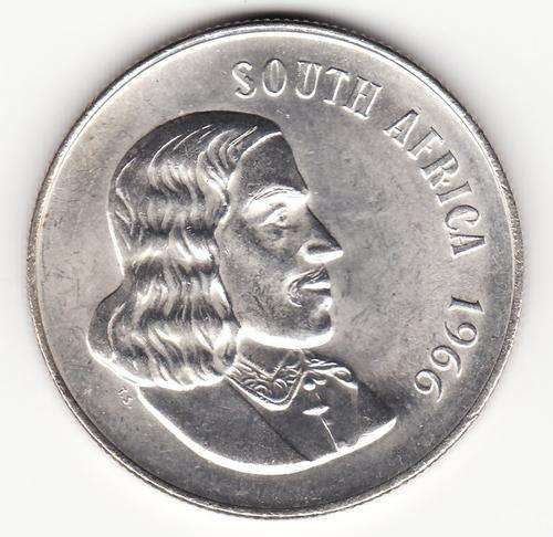 RSA 1966 South Africa 1 Rand .80 Silver