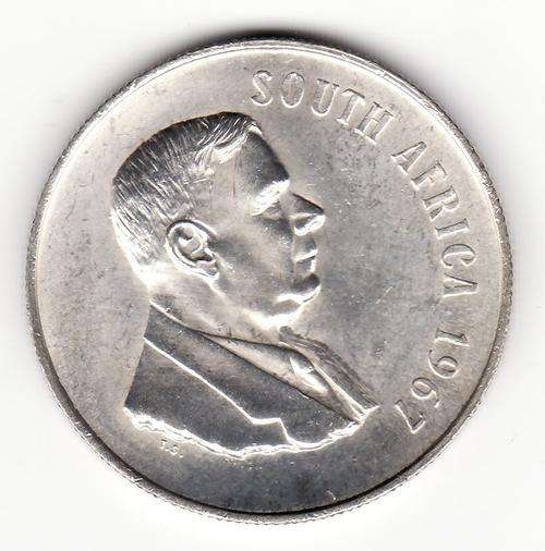 RSA 1967 South Africa 1 Rand .80 Silver