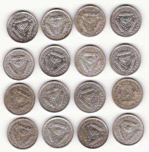SAU 16 .50 Silver Tickeys. See Description for dates