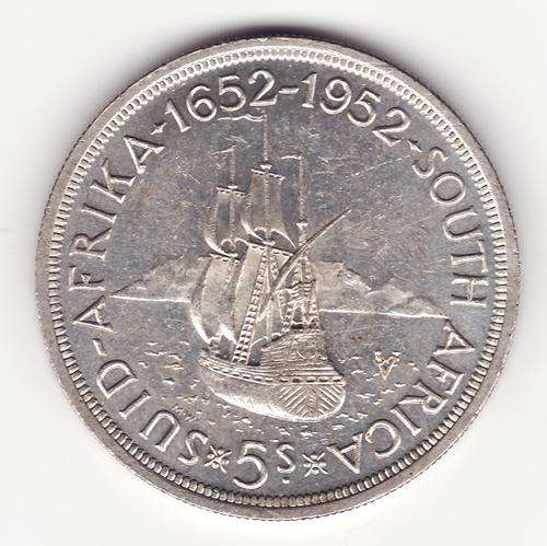 SAU 1952 5 Shilling .50 Silver