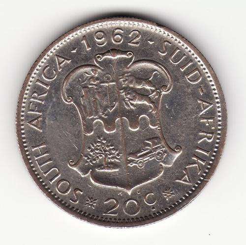 RSA 1962 20 Cent .50 Silver