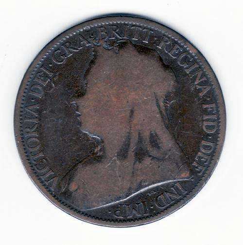 Great Britain 1897 1 Penny. Used in SA before the Union
