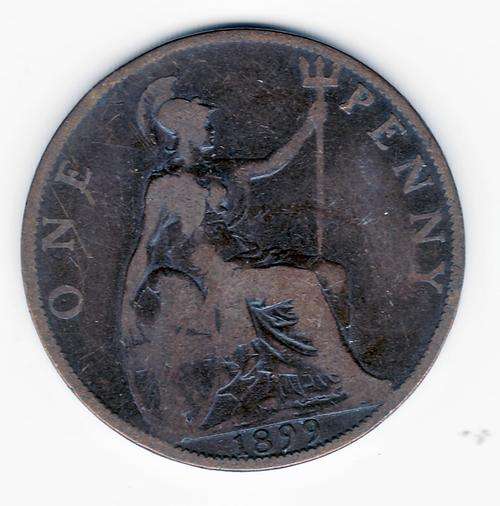 Great Britain 1899 1 Penny. Used in SA before the Union