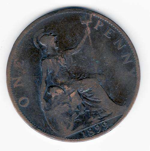 Great Britain 1899 1 Penny. Used in SA before the Union