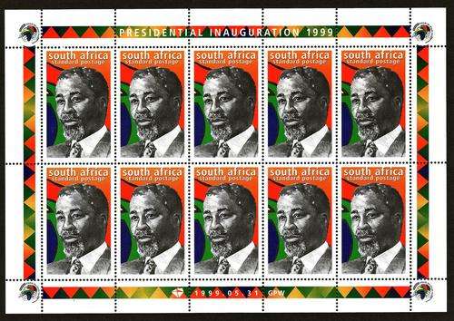 Sacc 1207 Presedent Thabo Mbeki Inauguration Sheet UMM