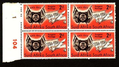 Control Block SACC 148 Centenary of Orange Free State UMM