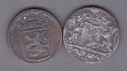 2 Van Riebeeck Replica Coins