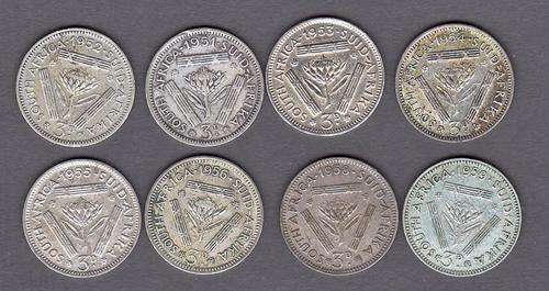 SAU 1951 to 1959 Tickeys No 1957 in this set .50 Silver