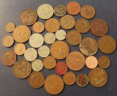 Great Britain 36 Mixed coins no Duplicates