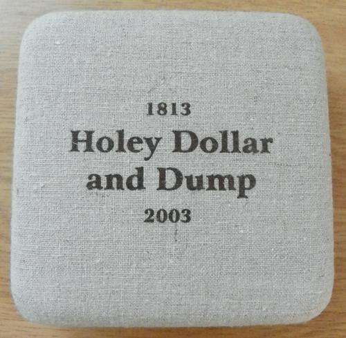 Australia 2003 Holey Dollar and Dump 99.9 Proof Silver Sell for about R950