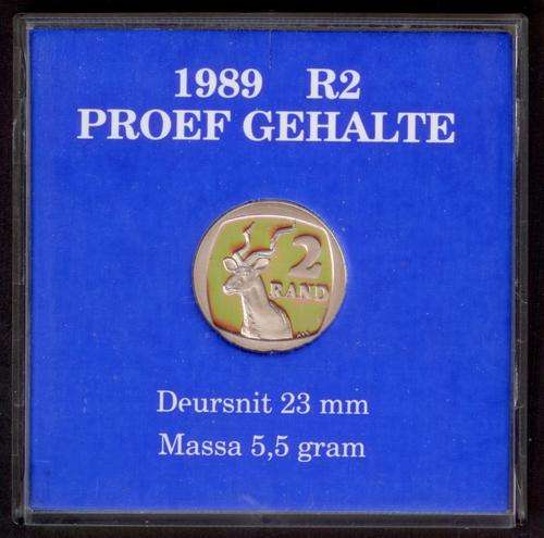 RSA 1989 Proof Quality R2 and 1989 Proof 5 Cent Coins. Bid per Set