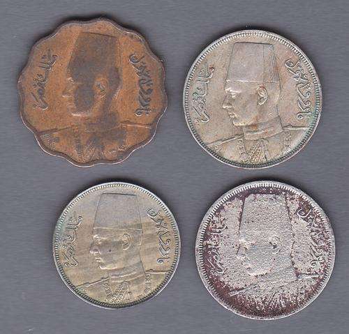 Egypt 4 Coins from the 30s & 40s