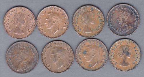 SAU 8 Different Half Pennies