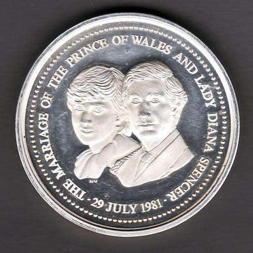 29 July 1981 The Marriage of The Prince of Wales and Lady Diana Spencer .925 Silver