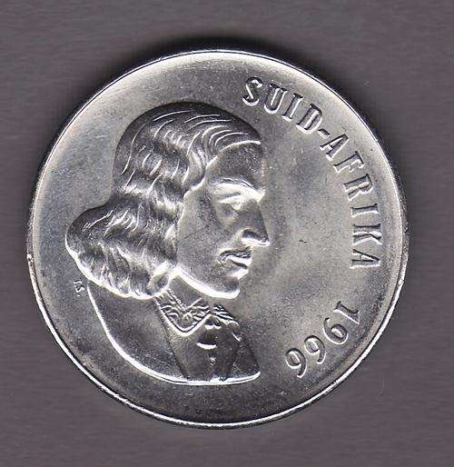 RSA 1966 Very Nice Suid Afrika 50 Cent