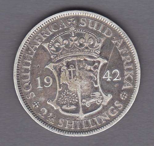SAU 1942 Half Crown .80 Silver 14.14 Grams