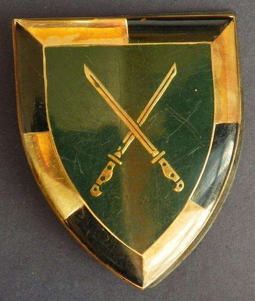 SA Infantry School Metal Shoulder Flash