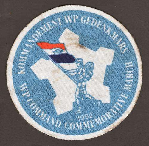 WP Command Commemorative March 1992 Cloth Badge
