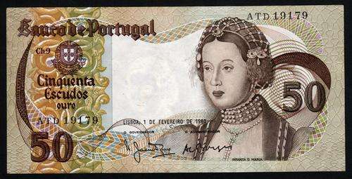 Portugal 50 Escudos 1 February 1980