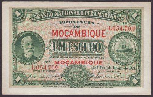 Mozambique 1 January 1921 1 Escudos