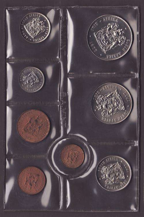 RSA 1977 Mint Pack Half cent to R1 Mintage 20 000