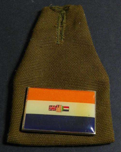 SADF Small Material Button Sleeve With Old South African Flag
