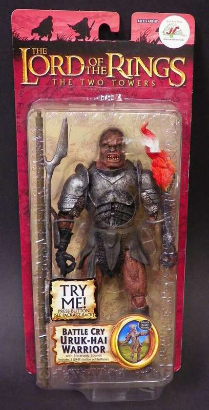 The Lord of The Rings. The Two Towers. Battle Cry Uruk-Hai Warrior Figurine