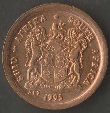 SOUTH AFRICA MINT ERRORS 1 CENT "EXTRA LEAVES" 2 CENT "FALLING FEATHER" -UNC
