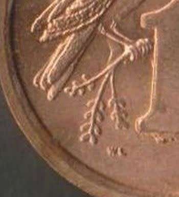 SOUTH AFRICA MINT ERRORS 1 CENT "EXTRA LEAVES" 2 CENT "FALLING FEATHER" -UNC