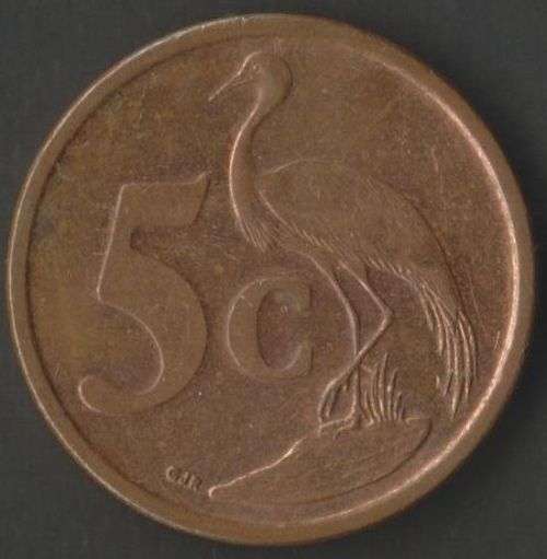 SOUTH AFRICA MINT ERRORS ROTATED DIE 5 CENTS AND 20 CENTS COINS