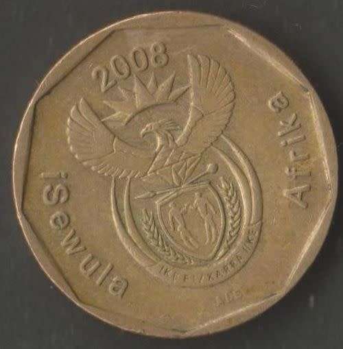SOUTH AFRICA MINT ERRORS ROTATED DIE 5 CENTS AND 20 CENTS COINS