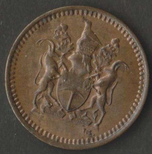 RHODESIA MINT ERRORS ROTATED DIE 1/2 CENT x 2 COINS(Circulated) AND TEN CENTS COIN(UNC)