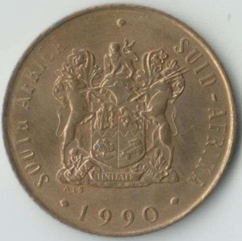 SOUTH AFRICA MINT ERROR 1990 2 CENTS x 2 BOTH WITH PART MISSING LEGENDS
