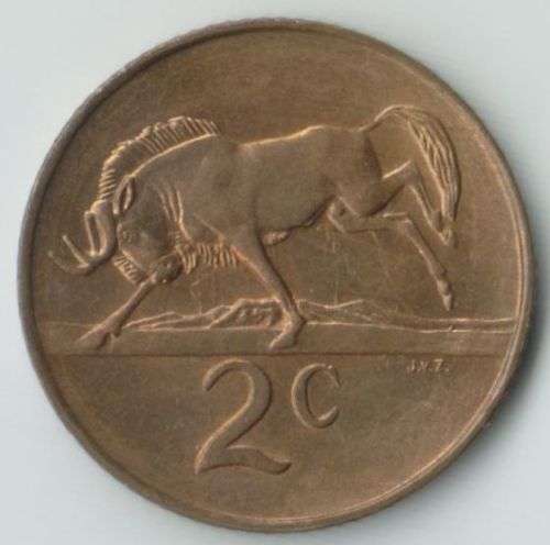SOUTH AFRICA MINT ERROR 1990 2 CENTS x 2 BOTH WITH PART MISSING LEGENDS