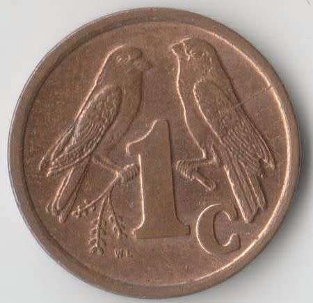 SOUTH AFRICA MINT ERROR 1998 1 CENT "CRACKED DIE" - UNC