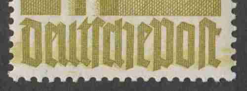 1947 GERMANY JOINT ALLIED OCCUPATION 1 MARK DOVE OF PEACE ERROR - LARGE INK SMEAR-MINT HINGE REMAINS